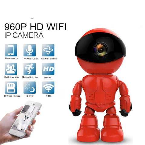 960P 1.3MP HD Wireless WI-FI IP Camera Robot - roboticsus